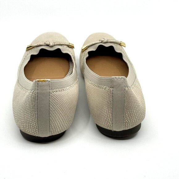 KELLY & KATIE Perri Slip-On Ballet Flat Shoe, Women's 9M, Beige Sparkle - Picture 5 of 15